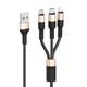 Мультикабель 3 в 1 Lightning + Micro USB + Type-C 2A 1м Hoco X26 (717231) - изображение 1