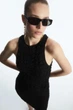 Сукня жіноча COS smocked tank dress 1202569001 L Чорний - изображение 2