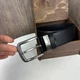 Мужской кожаный ремень стиль Lacoste классика, поясной классический ремень Лакоста - изображение 3