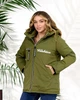 Женская куртка демисезонная хаки 48-50 р844.4420 - изображение 10