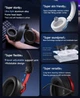 Бездротові ігрові навушники MCHOSE V9 Pro з мікрофоном 2.4G + Bluetooth, 7.1 Surround Sound (White) - зображення 10