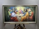 Икона Тайная вечеря в серой багетной раме 50х100 см. №160 - изображение 1
