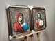 Образ Спаситель і Казанська Богородиця в світлій багетній рамі 30х40 см.№224 - зображення 2