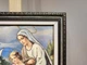 Икона Богородица с младенцем и голубями с блеском в серой багетной раме 20х24 см. №P129 - изображение 4