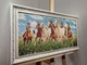 Картина гобеленова в багетній рамі Коні 30x60см. №G343 - зображення 2