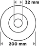 Дротяна щітка фронтальна Graphite 200 x 32 мм 57T401 (5902062118967) - зображення 4
