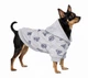 Худи для собак и кошек DIEGO hoodie Серые буквы серый трикотаж двухнитка Размер XL универсальное капюшон на липучке декоративный карман с лейбой - изображение 5
