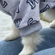 Худи для собак и кошек DIEGO hoodie Серые буквы серый трикотаж двухнитка Размер XL универсальное капюшон на липучке декоративный карман с лейбой - изображение 9