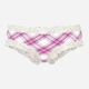 Трусики бразилиана женские хлопковые Victoria's Secret 4197-53 QE2(Cream and Pink Plaid Print) L Розовые (3001950468618) - изображение 4