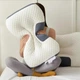 Ортопедическая подушка для сна с поддержкой шеи и спины Pillow-01, 48x74 см, гипоаллергенная, анатомическая форма, Белая - изображение 8