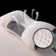 Ортопедическая подушка для сна с поддержкой шеи и спины Pillow-01, 48x74 см, гипоаллергенная, анатомическая форма, Белая - изображение 1