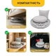 Подвесное плетеное кресло-качалка до 150 кг LEOBRO Boho Comfort XL 80 см Grey (LB-1110) - изображение 5