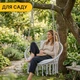Подвесное плетеное кресло-качалка до 150 кг LEOBRO Boho Comfort XL 80 см Grey (LB-1110) - изображение 8