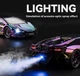 Коллекционная металлическая модель автомобиля Lamborghini Revuelto инерционная со светом, звуком и паром, фиолетовая 1:24 - изображение 7