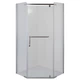 Душова кабіна BRAVO RABA N90FS 90x90x185 см, п'ятикутна, без піддона, сатиновий профіль, матове скло 6 мм - зображення 1