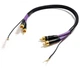 Аналоговий фоно-кабель для програвачів вінілу 2xRCA-2xRCA Melodika MDPH-10 PHONO Cable 1m - зображення 2