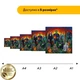 Дерев'яний фігурний пазл Хелоуінські друзі, А1, Картонна коробка 500+ елементів - изображение 2