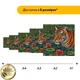 Дерев'яний фігурний пазл Мозаїка Тигра, А1, Дерев'яна коробка 500+ елементів - изображение 2