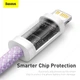 Кабель BASEUS Type-C to Lightning Dynamic Series Fast Charging Data Cable |1m, 20W| (CALD000003) blue - изображение 7