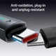 Кабель ACEFAST USB-A to USB-C |1.2m, 3A| Black - зображення 8