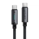 Кабель ACEFAST USB-C to USB-C 60 W |1.2m, 60W/3A| Black - зображення 1