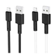 Кабель USB Borofone BX31 Silicone Lightning Чорний - зображення 2