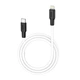 Кабель USB Hoco X21 Plus Silicone PD 20W Type C to Lightning Чорно-Білий КОД: 34875 - зображення 1