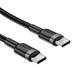 Кабель ACEFAST USB-C to USB-C алюмінієвий alloy charging data cable C22-03 |1.2m, 60W/3A| Black - зображення 3