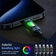 Кабель ACEFAST USB-C to USB-C fantasy color series braided Charging data cable C21-03 |1.2m, 60W/3A| Black - зображення 11