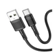 Кабель USB Hoco X83 USB to Type-C charging data cable, 1m, PVC material, current up to 3A Черный - изображение 1
