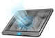 Подставка для ноутбука 15.6 дюймов мощный вентилятор USB черный ABS пластик Givecool N191 - изображение 6