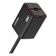 Авто мото інвертор 60W 1USB 1USB-C 12-24V алюмінієвий чорний LDNIO C108 для заряджання гаджетів - зображення 4
