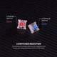 Ігрова клавіатура механічна Fantech ATOM104 MK886V2 Blue Switch RGB чорний сірий 104 кнопки USB - зображення 5