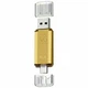 USB флешка 32 Гб USB 3.0 Type-C золотистый для хранения и передачи данных модель T&G 009 - изображение 1