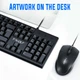 Клавиатура и мышь TWolf TF200 USB черный 104 клавиши ABS пластик с LED подсветкой для работы и игр - изображение 7