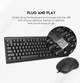 Клавиатура и мышь Fantech KM103 USB черный 104 клавиши мембранные для работы и учёбы - изображение 4