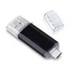 USB флешка 16 Гб Type C USB 2.0 серебро ABS пластик для хранения и переноса данных модель T&G 009 - изображение 8