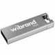 USB флешка 16 ГБ Wibrand Chameleon серебро металл для хранения данных - изображение 1