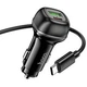 Авто зарядний пристрій Hoco Z58A 48Вт 12-24V 2USB Type-C Lightning чорний - зображення 4