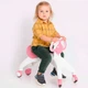 Ходунки-біговел дитячі 4 колеса з вушками-ручками BABY WALKER, Рожевий - зображення 7