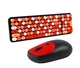 Беспроводной комплект клавиатура и мышь TWolf TF350 Colorful 105 клавиш USB адаптер 2.4GHz черный красный ABS пластик - изображение 4