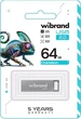 USB флешка 64 Гб металл серебро для хранения данных Wibrand Chameleon - изображение 8