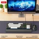 Клавиатура и мышь механические USB LED подсветка 104 клавиши ABS пластик для работы и гейминга XO KB-06 белый микс - изображение 6