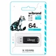 USB флешка 64Гб 3.2 Wibrand Marten черный пластиковый для хранения и переноса данных - изображение 2