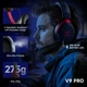 Навушники MCHOSE V9 PRO Black Бездротова Ігрова Гарнтура, Радиоканал/Bluetooth/3.5мм. Знімний Мікрофон, RGB Підсвічування, 7.1 Акумулятор 250 Годин. PC/PS4/PS5/Switch/Xbox - зображення 4
