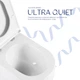 Унитаз подвесной Qtap Taurus Ultra Quiet 515×360×350 мм, White, с сиденьем Slim Duroplast / Soft-close / Quick Release - изображение 5
