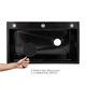 Lidz Handmade H7545B Мийка для кухні інтегрована Decor Black PVD Honeycomb 3,0/1,0 мм LDH7545BDECPVD48373 - зображення 4