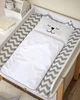Сповивальный матрас Baby Veres (50*70) "Smiling Animals white-grey" - изображение 2