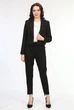 Піджак укорочений жіночий Актуаль 043 креп чорний 52 - зображення 5