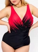 Купальник слитный Fuba 2581184 красный 54 (3XL) грудь 4D-5E бедра 116-120 см - изображение 10